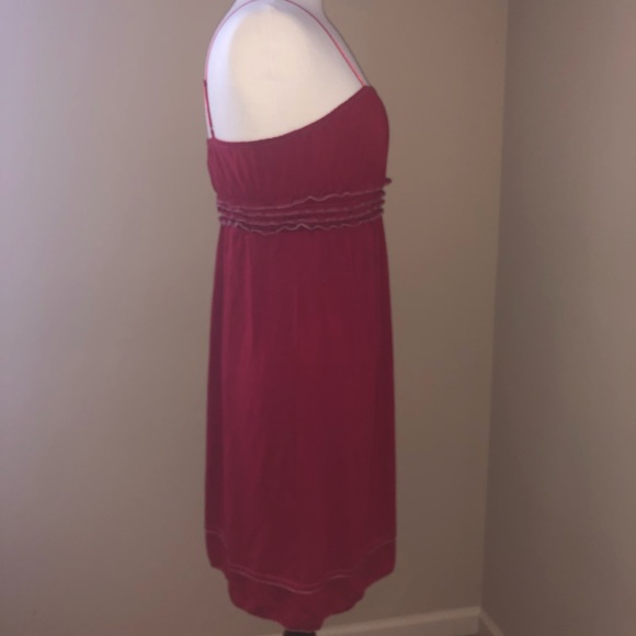 Dark Red Max Studio Mini Dress - Picture 3 of 4